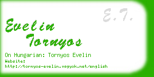 evelin tornyos business card